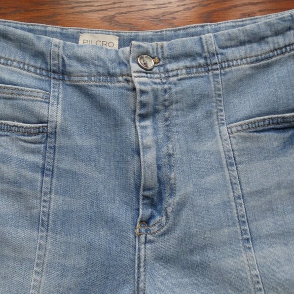 NEW PILCRO by Anthropologie Grassland Mid-Rise Wide-Leg Crop Jeans Size 29, $148 - Picture 6 of 11